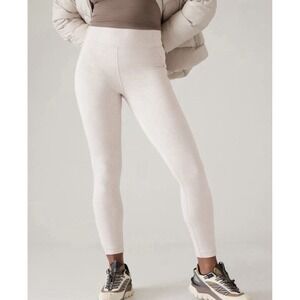 Athleta Delancey Skyline Herringbone Tight Leggings Ankle Zip Size Medium
